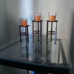 Set Of 3 Candle Holders