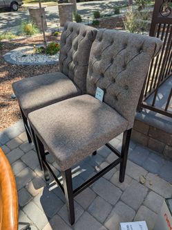 Padded Stools - Set of Two