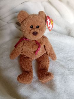 1996 Ty Beanie Baby Curly The Bear