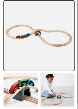 Ikea Wooden Train Set