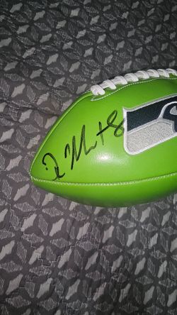 Seahawks DK Metcalf Signed Football