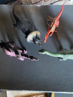 Lots of dinosaur toys