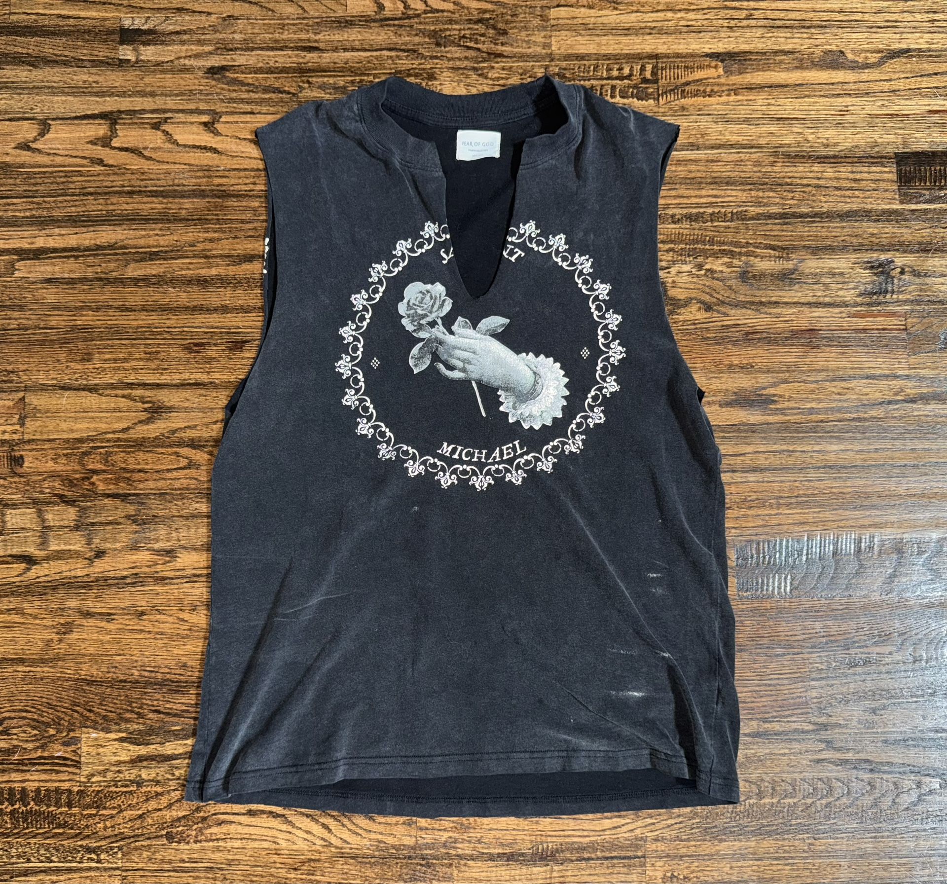 Fear Of God 4th Fourth Collection X Saint Vintage Sleeveless T-Shirt Size Medium