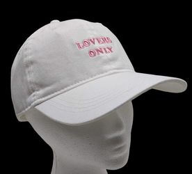 Lot of 8 PacSun Lovers Only Hat White Pink Embroidered Cap Love Logo NEW