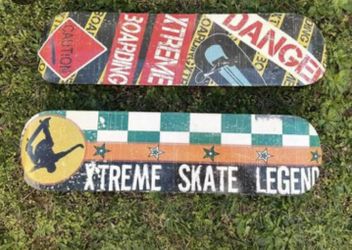 2 Pottery Barn Skate Board Deck Wall Preteen Teen Decor Art