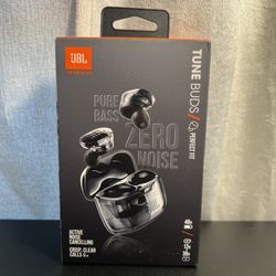 JBL Tune Buds True Wireless Bluetooth Noise Cancelling Earbuds - Ghost Black NEW