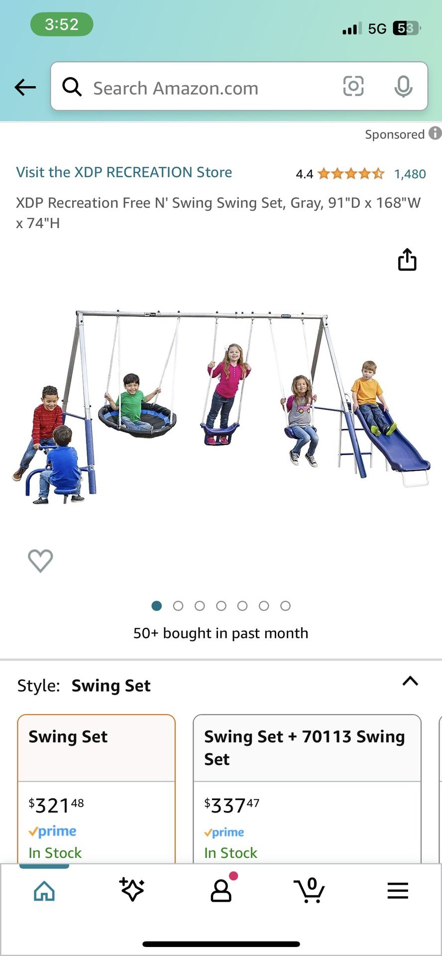 Kids Swing Set 