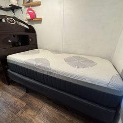 Twin Headboard with Storage – Solid Wood