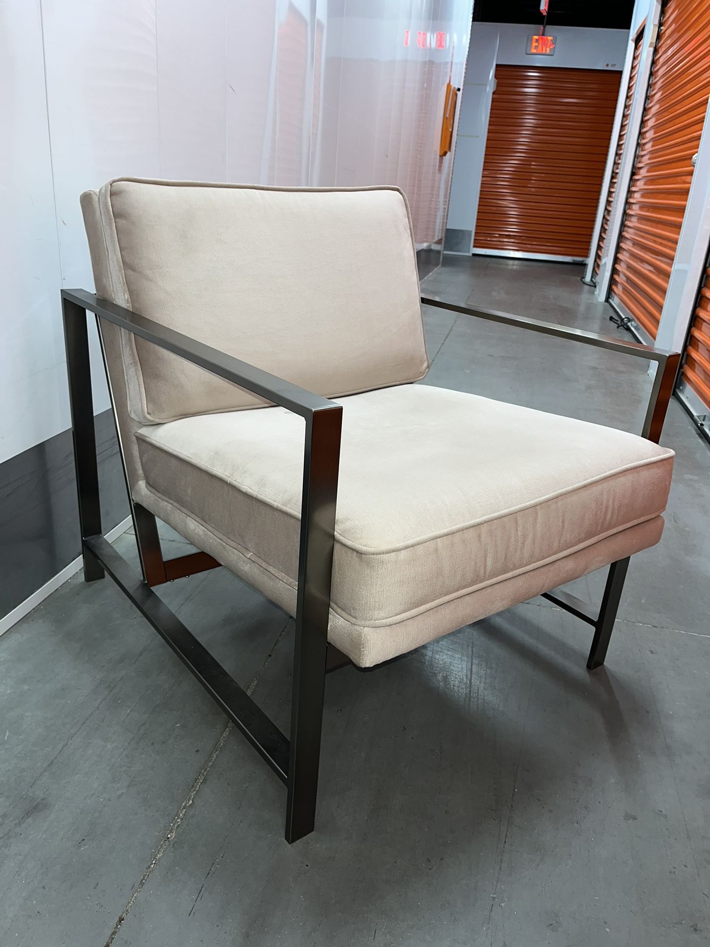 West Elm Metal Frame Modern Chair