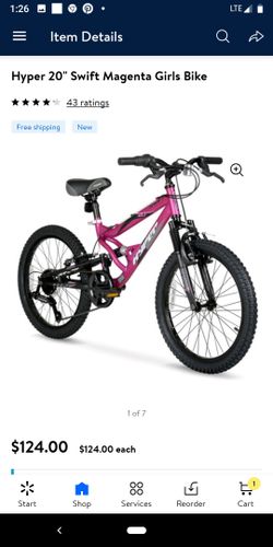 Girls 20-in pedal bike