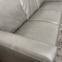 Sofa Gray Leather 