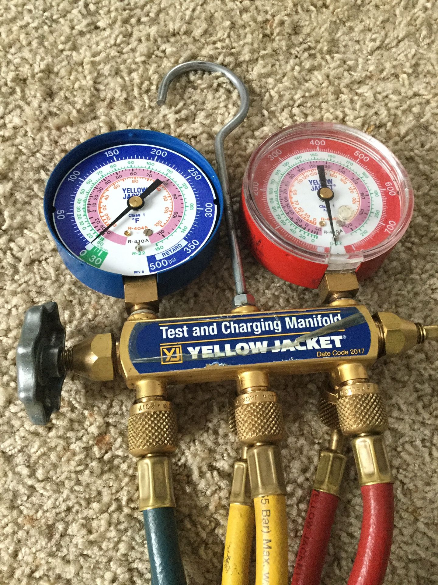 Yellow Jacket Freon gauges