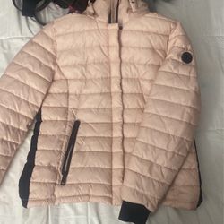 soft pink michael kors jacket size large