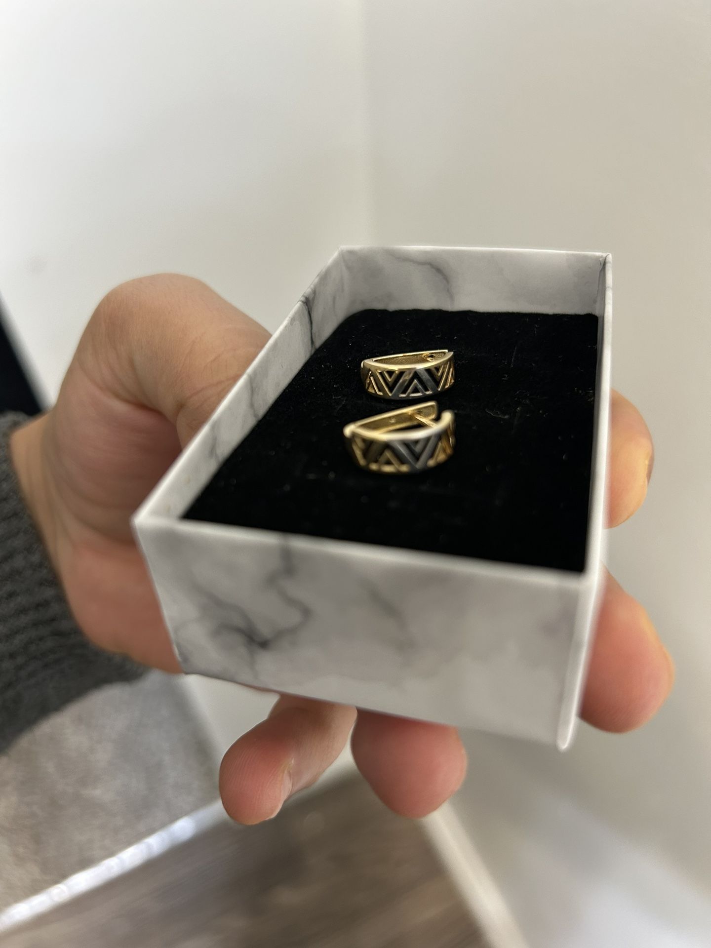 18k Real Gold Earrings