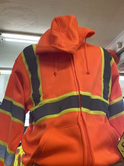 High Visibility Zip Up Hoodie