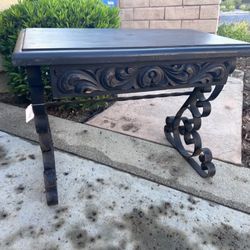 Vintage Wood & Wrought Iron Side Table - $200 OBO
