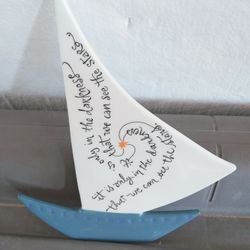 Ceramic Sailboat 10x8