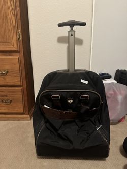 Brighton Croc Leather Weekender/Carry On Luggage Bag 