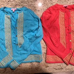 2x Lily Pulitzer Cardigan Sweaters - Size Women’s XS