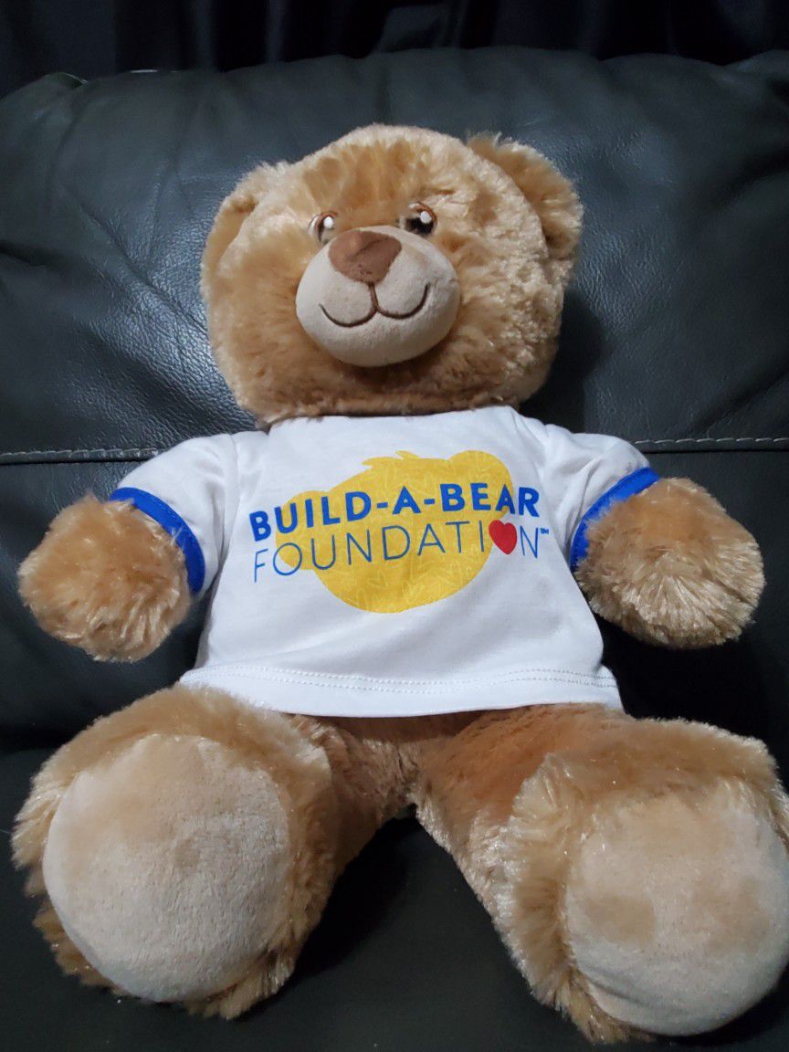 Build A Bear Workshop Lil Brownie Foundation Shirt Soft Teddy Bear 15" Tall