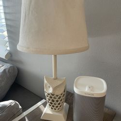 World Market owl accent table lamp