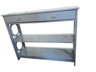 Minier 1-Drawer Console Table with Shelves