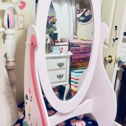 KidKraft Princess Cheval Mirror ⭐️Newly Painted and Crafted In Detail by Myself⭐️