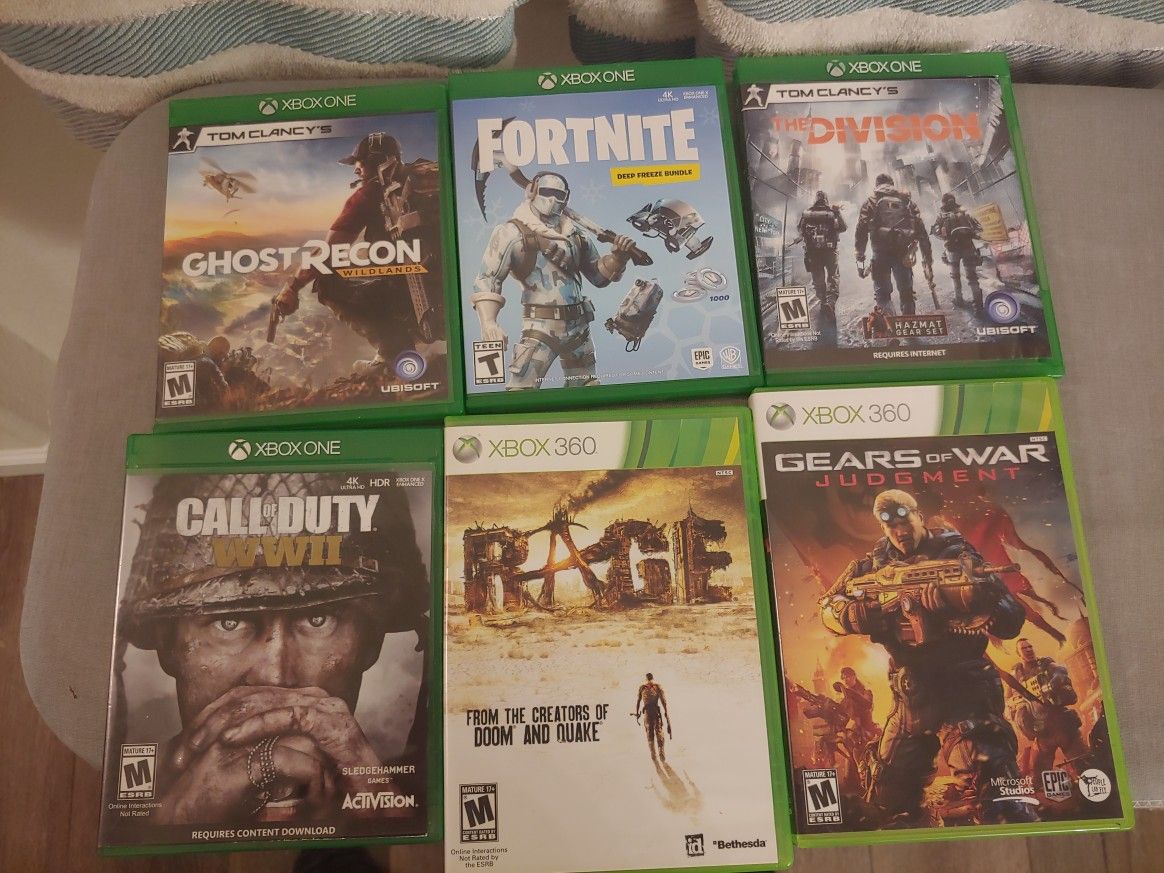 X-Box Games-$60