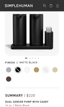 Simple Human Black Sensor Soap Dispensers Pump
