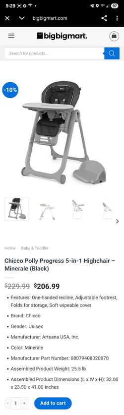 Chicco Polly Progress 5-in-1 Highchair