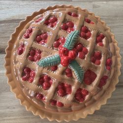 CHERRY PIE Server, CERAMIC, VINTAGE, 10in’