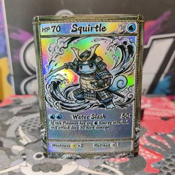 Pokemon Squirtle Water Slash Samurai Custom-Made