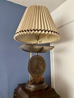 Antique Scale Lamp Made in England
