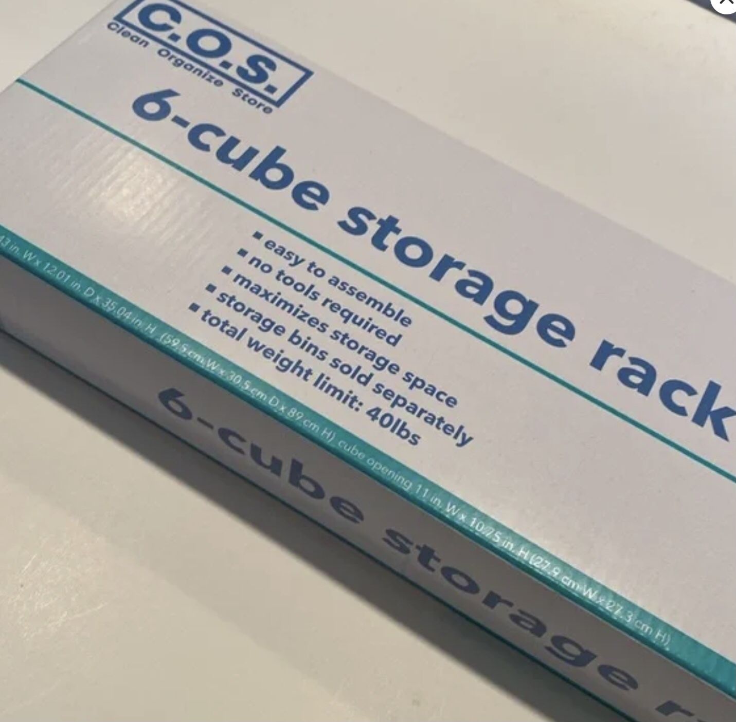 6 Cube Storage Rack