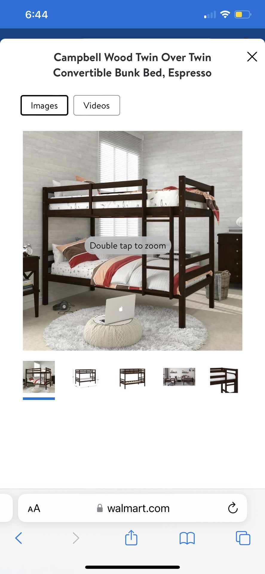 New In Box Twin Bunk Bed