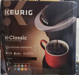 Keurig K-Classic Coffee Maker, Single Serve K-Cup Pod Coffee Brewer, 6 to 10 oz. Brew Sizes, Black