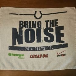 Indianapolis COLTS 2014 Playoffs Souvenir Rally Towel 17x13 - RARE