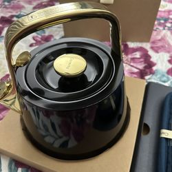 Caraway Tea Kettle Black And Gold