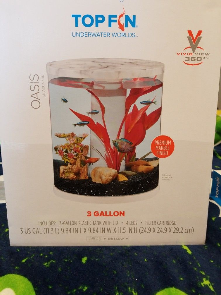 ***THIS ITEM IS STILL AVAILABLE ***TOP FIN 3gal. "OASIS" Aquarium 