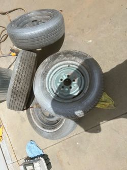Chevy tires and rim for roller