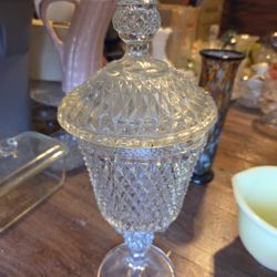 Antique Crystal Candy Dish