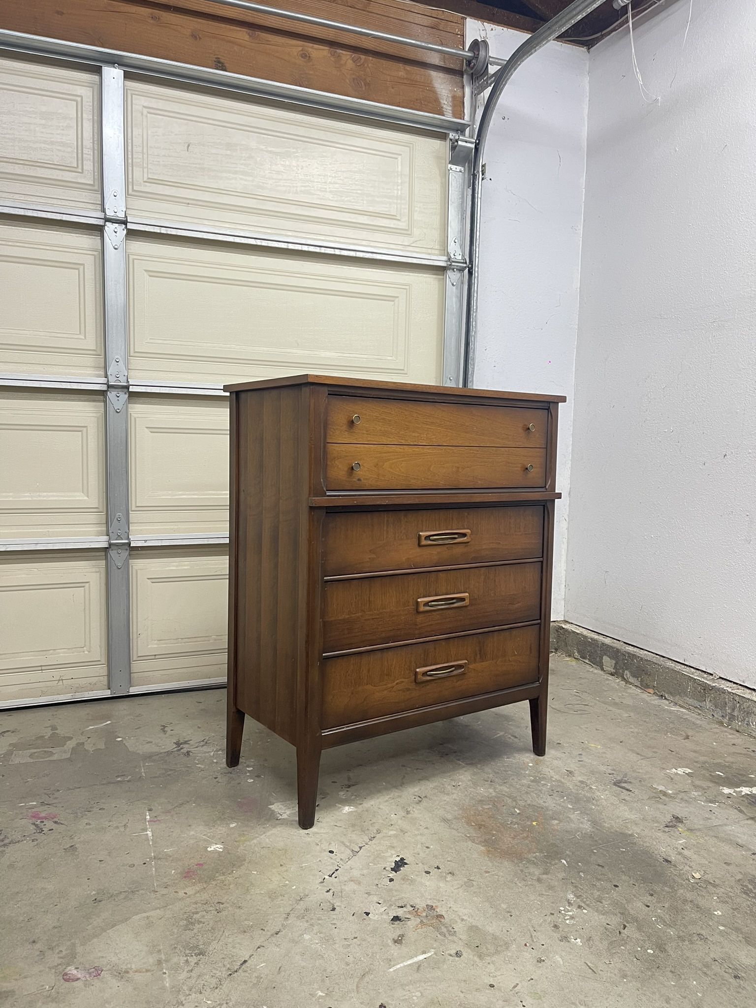 Vintage Mid Century Modern Chest 4 Drawer Dressing Organizer
