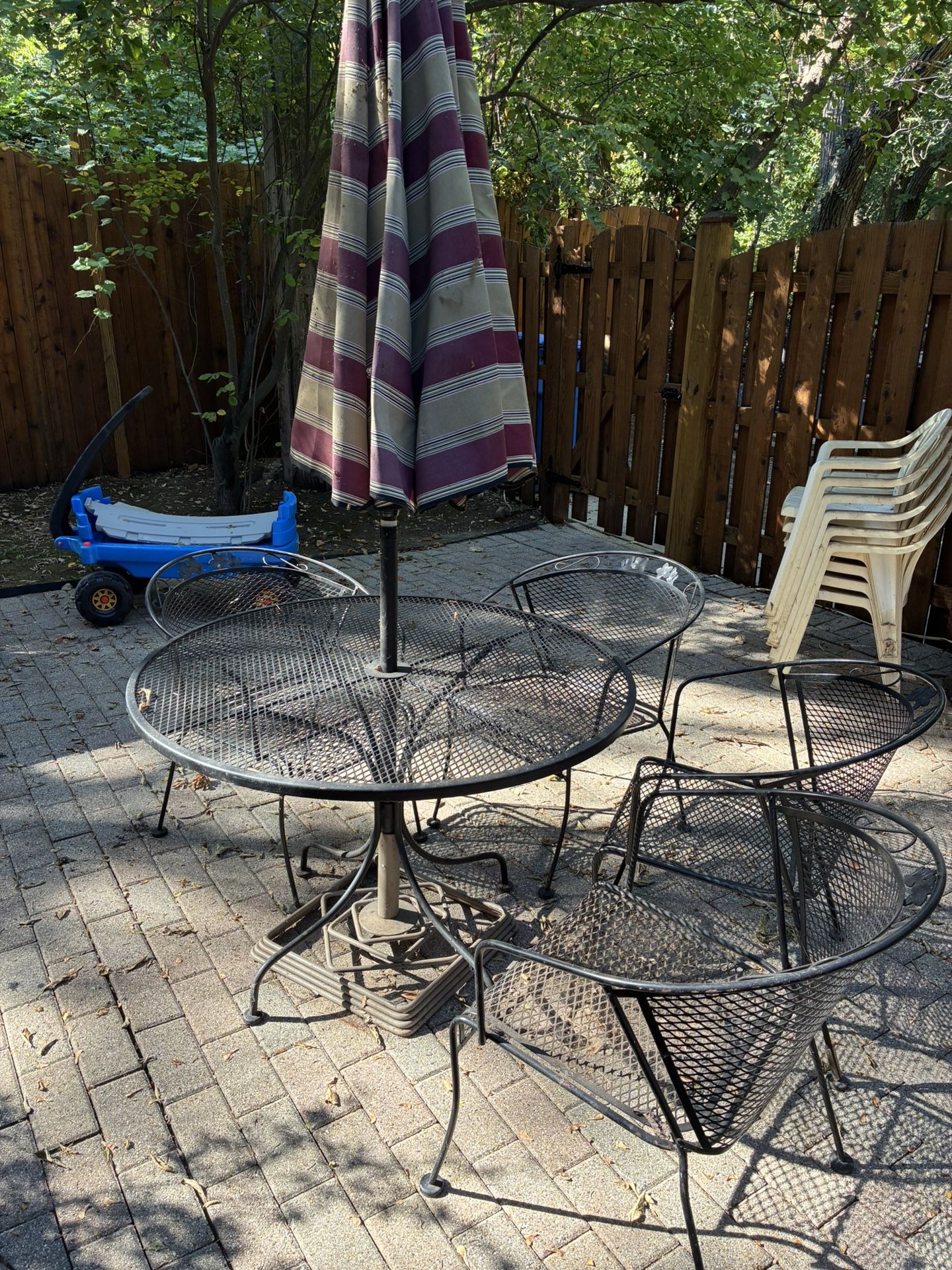 patio furniture set metal