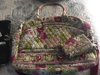 Vera Bradley laptop bag and wallet