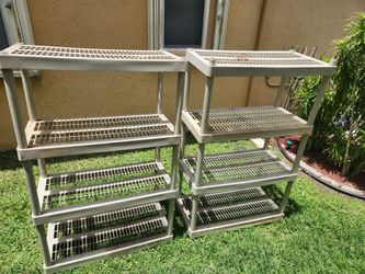 plastic shelves