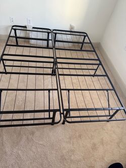 Queen metal bed frame