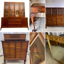 Estate Sale Today 7/19 1-5pm Vintage, Midcentury, Antiques, Furniture, Art