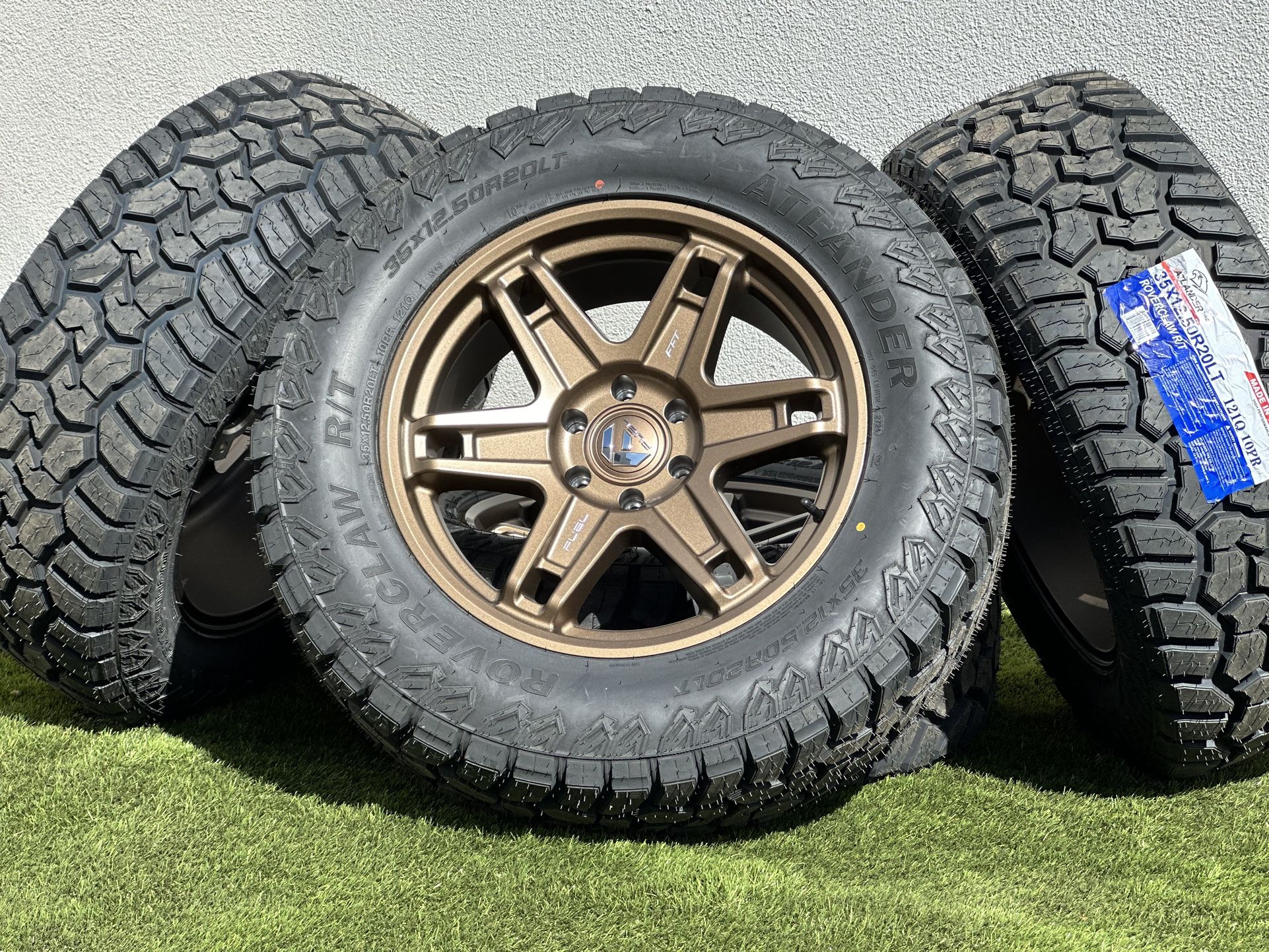 New Bronze Fuel 20” Ford F-150 rims 6x135mm Expedition wheels 35x12.50R20 R/T Tires F150