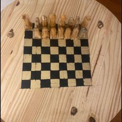 Chessboard Coffee Table Half Completed 