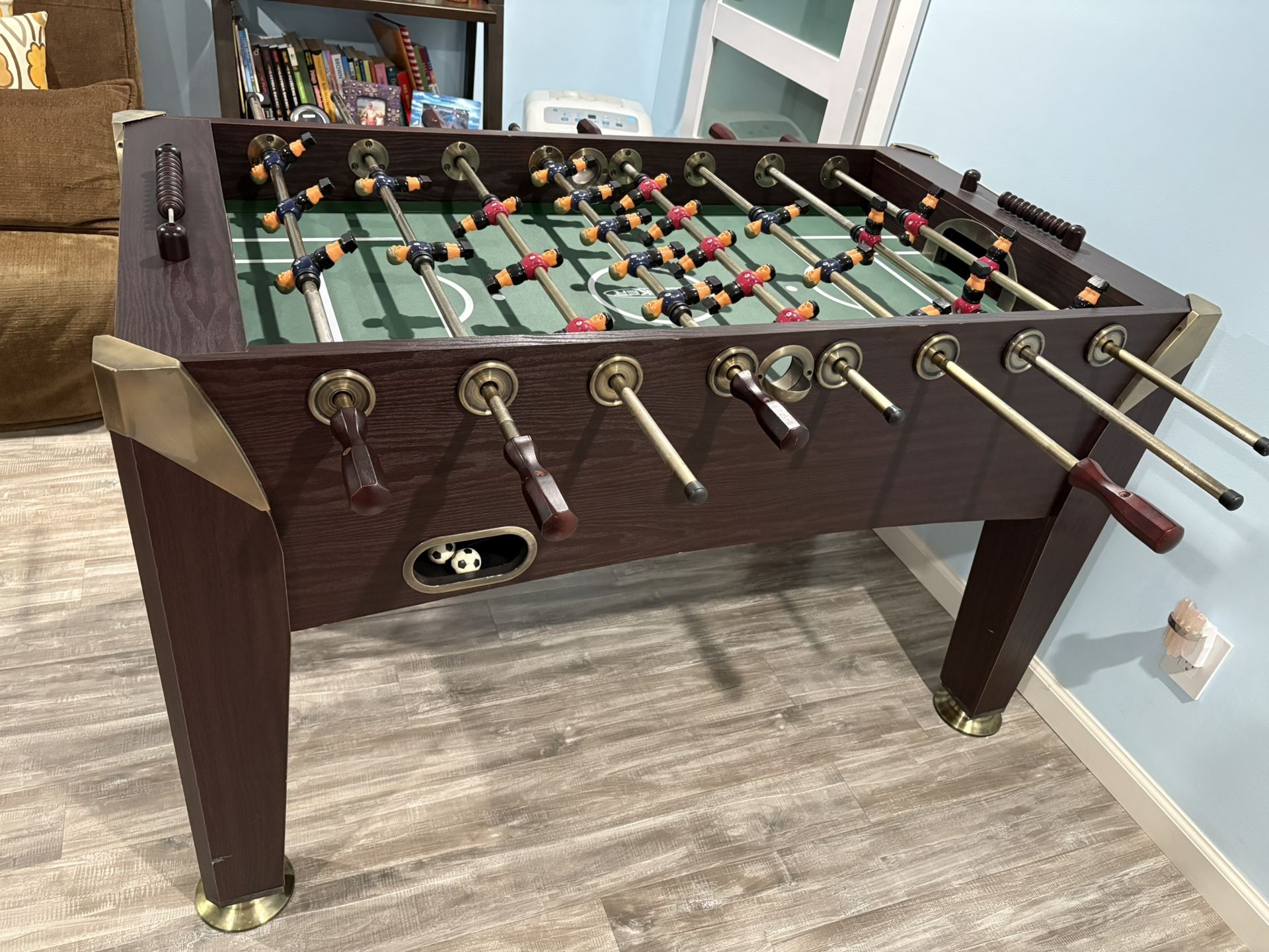 Foosball Table Size - 54" with 2 Balls, Soccer Table